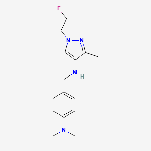 N-{[4-(dimethylamino)phenyl]methyl}-1-(2-fluoroethyl)-3-methyl-1H-pyrazol-4-amine