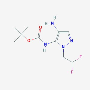 tert-butyl [4-amino-1-(2,2-difluoroethyl)-1H-pyrazol-5-yl]carbamate