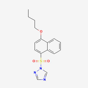 1-[(4-butoxy-1-naphthyl)sulfonyl]-1H-1,2,4-triazole