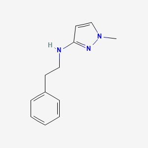 molecular formula C12H15N3 B11730443 1-Methyl-N-(2-phenylethyl)-1H-pyrazol-3-amine 