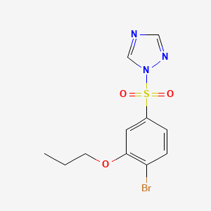 1-[(4-bromo-3-propoxyphenyl)sulfonyl]-1H-1,2,4-triazole