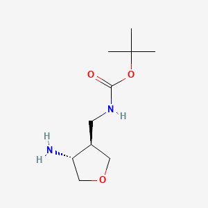 tert-butyl N-{[(3R,4R)-4-aminooxolan-3-yl]methyl}carbamate