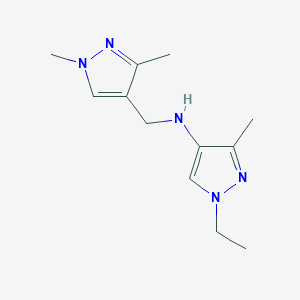 N-[(1,3-Dimethyl-1H-pyrazol-4-YL)methyl]-1-ethyl-3-methyl-1H-pyrazol-4-amine