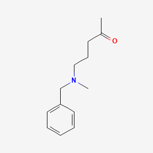 molecular formula C13H19NO B11730519 5-[Benzyl(methyl)amino]-2-pentanone 