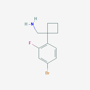 1-(4-Bromo-2-fluorophenyl)cyclobutanemethanamine