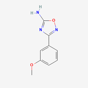 molecular formula C9H9N3O2 B11730561 3-(3-Methoxyphenyl)-1,2,4-oxadiazol-5-amine 