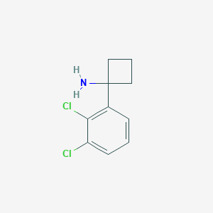 molecular formula C10H11Cl2N B11730563 1-(2,3-Dichlorophenyl)cyclobutanamine 