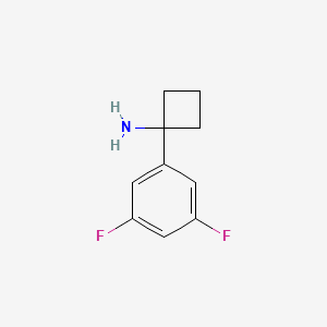 molecular formula C10H11F2N B11730569 1-(3,5-Difluorophenyl)cyclobutanamine 