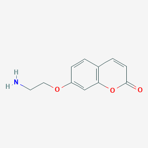 molecular formula C11H11NO3 B11730584 7-(2-Aminoethoxy)-2H-chromen-2-one 