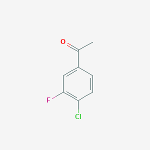 molecular formula C8H6ClFO B117306 4'-氯-3'-氟代苯乙酮 CAS No. 151945-84-5
