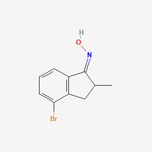 N-[(1E)-4-bromo-2-methyl-2,3-dihydro-1H-inden-1-ylidene]hydroxylamine