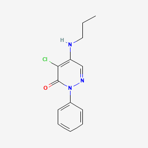 molecular formula C13H14ClN3O B1173064 4-chloro-2-phenyl-5-(propylamino)-3(2H)-pyridazinone 