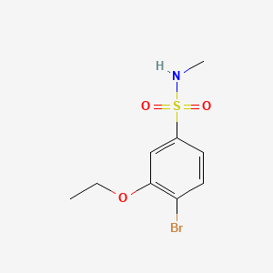 molecular formula C9H12BrNO3S B1173066 4-bromo-3-ethoxy-N-methylbenzenesulfonamide 