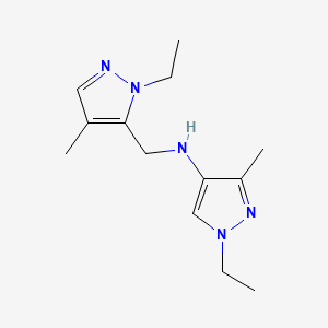 1-ethyl-N-[(1-ethyl-4-methyl-1H-pyrazol-5-yl)methyl]-3-methyl-1H-pyrazol-4-amine