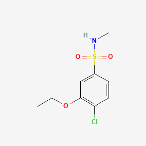 molecular formula C9H12ClNO3S B1173067 4-chloro-3-ethoxy-N-methylbenzenesulfonamide 