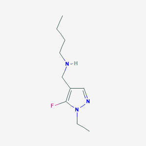 molecular formula C10H18FN3 B11730679 butyl[(1-ethyl-5-fluoro-1H-pyrazol-4-yl)methyl]amine CAS No. 1856048-17-3