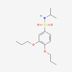 molecular formula C15H25NO4S B1173070 N-isopropyl-3,4-dipropoxybenzenesulfonamide 