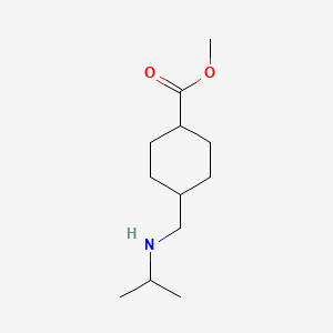 molecular formula C12H23NO2 B11730702 trans methyl 4-((Isopropylamino)methyl)cyclohexanecarboxylate 