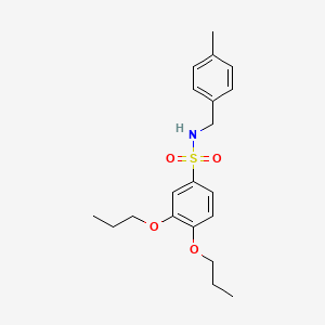 N-(4-methylbenzyl)-3,4-dipropoxybenzenesulfonamide