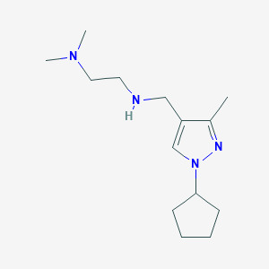 [(1-cyclopentyl-3-methyl-1H-pyrazol-4-yl)methyl][2-(dimethylamino)ethyl]amine