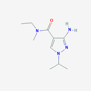 3-amino-N-ethyl-N-methyl-1-(propan-2-yl)-1H-pyrazole-4-carboxamide