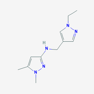 N-[(1-Ethyl-1H-pyrazol-4-YL)methyl]-1,5-dimethyl-1H-pyrazol-3-amine