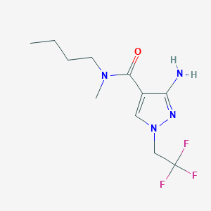 3-Amino-N-butyl-n-methyl-1-(2,2,2-trifluoroethyl)-1H-pyrazole-4-carboxamide