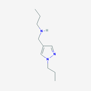 molecular formula C10H19N3 B11730775 propyl[(1-propyl-1H-pyrazol-4-yl)methyl]amine 