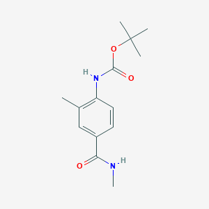 Carbamic acid, N-[2-methyl-4-[(methylamino)carbonyl]phenyl]-, 1,1-dimethylethyl ester