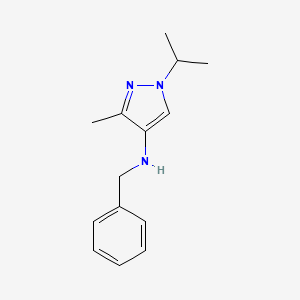 N-benzyl-3-methyl-1-(propan-2-yl)-1H-pyrazol-4-amine