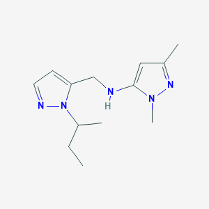 N-{[1-(butan-2-yl)-1H-pyrazol-5-yl]methyl}-1,3-dimethyl-1H-pyrazol-5-amine