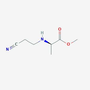 molecular formula C7H12N2O2 B11730844 Methyl (2-cyanoethyl)-D-alaninate 