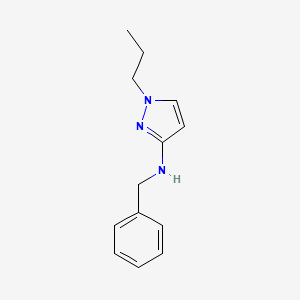 molecular formula C13H17N3 B11730895 N-Benzyl-1-propyl-1H-pyrazol-3-amine 