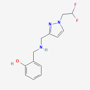 2-[({[1-(2,2-difluoroethyl)-1H-pyrazol-3-yl]methyl}amino)methyl]phenol