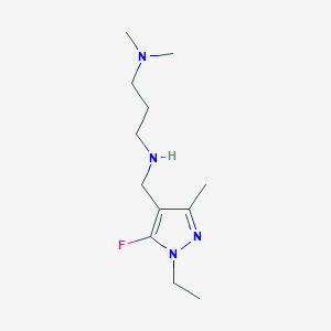 [3-(dimethylamino)propyl][(1-ethyl-5-fluoro-3-methyl-1H-pyrazol-4-yl)methyl]amine