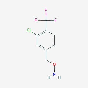 O-{[3-chloro-4-(trifluoromethyl)phenyl]methyl}hydroxylamine