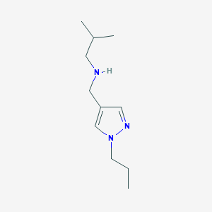 (2-methylpropyl)[(1-propyl-1H-pyrazol-4-yl)methyl]amine