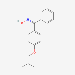 molecular formula C17H19NO2 B11731009 (E)-N-{[4-(2-Methylpropoxy)phenyl](phenyl)methylidene}hydroxylamine 