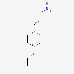 molecular formula C11H15NO B11731032 3-(4-ethoxyphenyl)prop-2-en-1-amine 