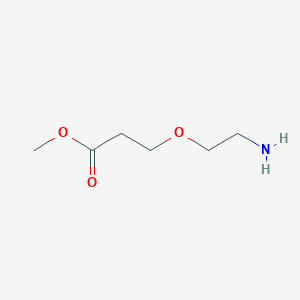 molecular formula C6H13NO3 B11731044 Methyl 3-(2-aminoethoxy)propanoate 