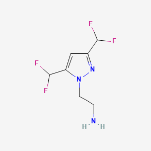 2-[3,5-bis(difluoromethyl)-1H-pyrazol-1-yl]ethanamine