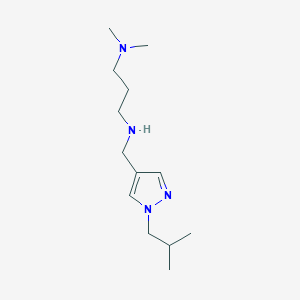 [3-(dimethylamino)propyl]({[1-(2-methylpropyl)-1H-pyrazol-4-yl]methyl})amine