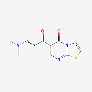 molecular formula C11H11N3O2S B11731101 6-[3-(dimethylamino)prop-2-enoyl]-5H-[1,3]thiazolo[3,2-a]pyrimidin-5-one 