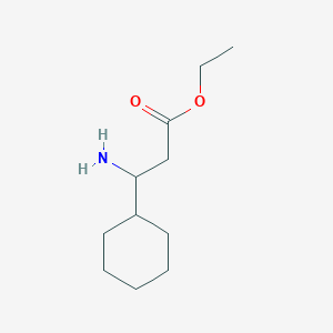 molecular formula C11H21NO2 B11731113 Ethyl 3-amino-3-cyclohexylpropanoate 