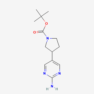 Tert-butyl 3-(2-aminopyrimidin-5-yl)pyrrolidine-1-carboxylate