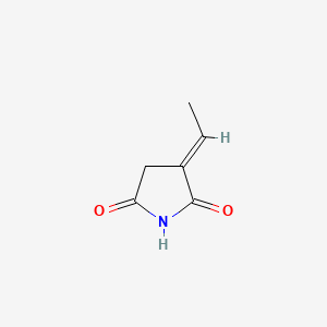 molecular formula C9H10ClNO2 B1173113 3-Ethylidene-2,5-pyrrolidinedione CAS No. 14156-12-8