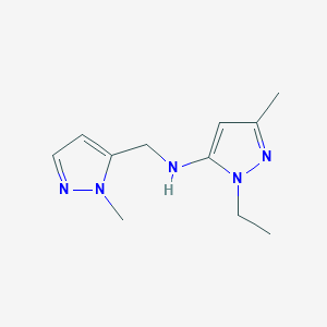 1-ethyl-3-methyl-N-[(1-methyl-1H-pyrazol-5-yl)methyl]-1H-pyrazol-5-amine