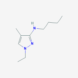 molecular formula C10H19N3 B11731144 N-butyl-1-ethyl-4-methyl-1H-pyrazol-3-amine 