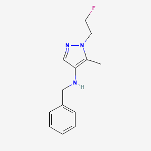 N-benzyl-1-(2-fluoroethyl)-5-methyl-1H-pyrazol-4-amine