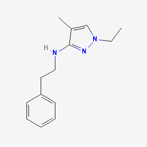 1-ethyl-4-methyl-N-(2-phenylethyl)-1H-pyrazol-3-amine